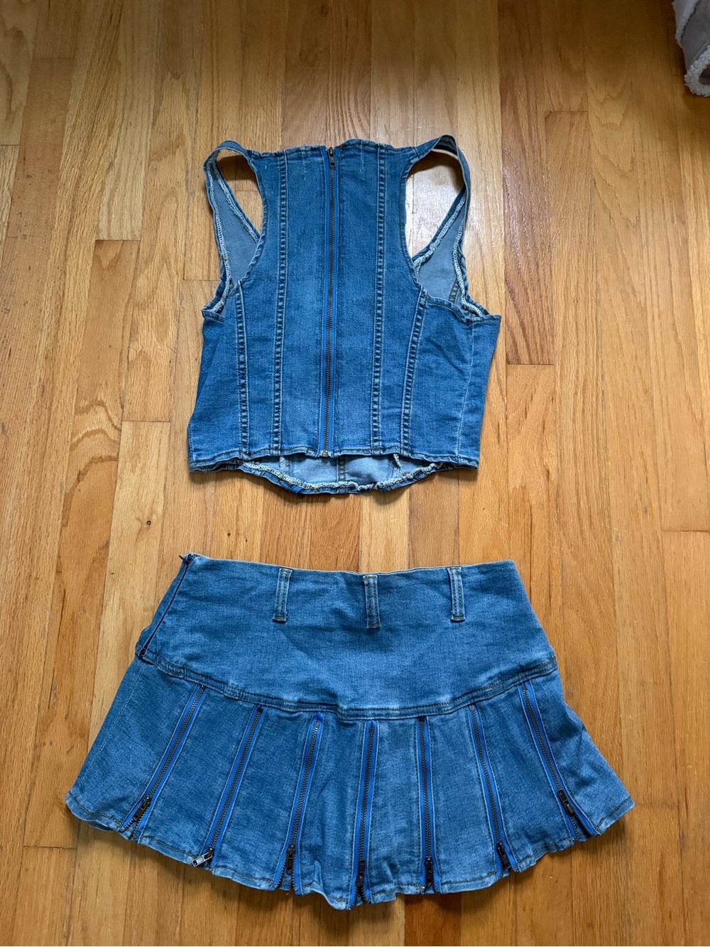 I.AM.GIA Light Blue Denim Top & Skirt Set - Picture 4 of 5